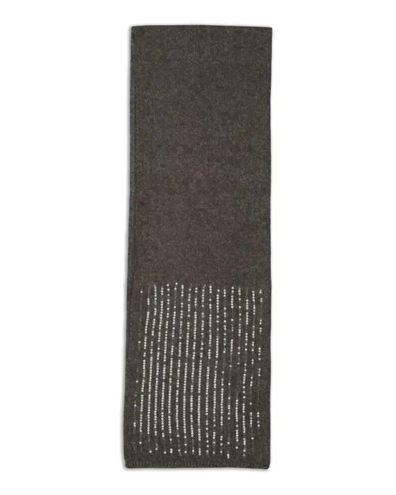 Pieces sequin-embellished scarf - Grau Grau