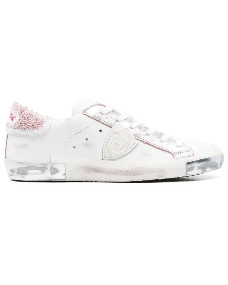 Philippe Model Sneakers im Used-Look - Weiß Weiß