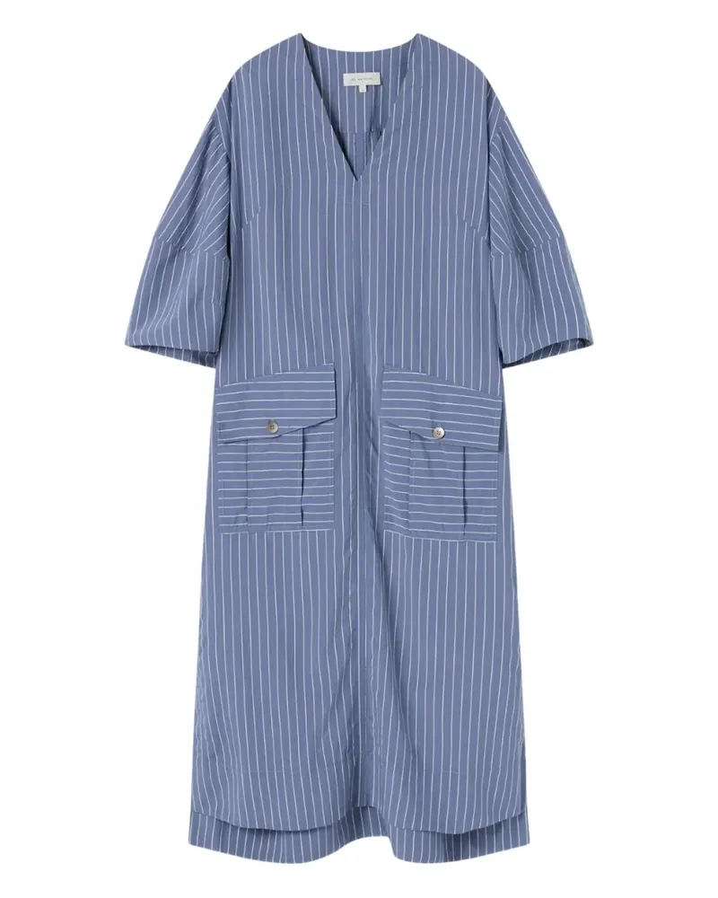 Lee Mathews striped midi dress - Blau Blau