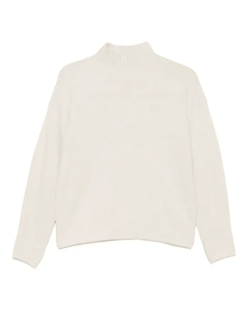 JcSophie Gerippter Perla Pullover mit Stehkragen - Nude Nude