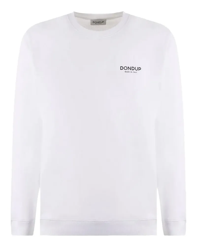 Dondup Sweatshirt mit Logo-Stickerei - Weiß Weiß
