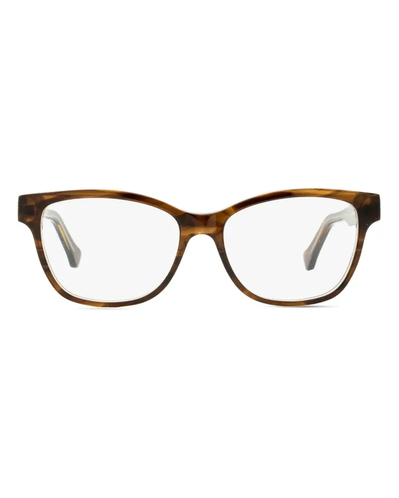 Roberto Cavalli Brille mit eckigem Gestell - Braun Braun