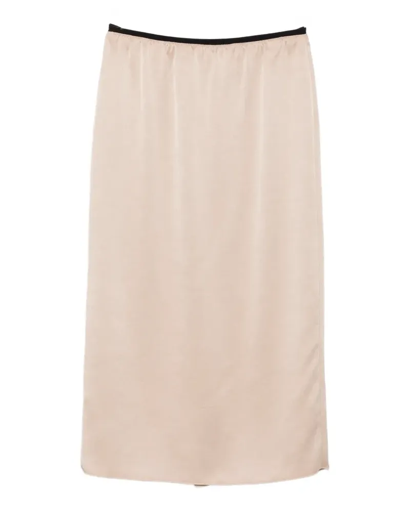 Maje zip-fastening midi skirt - Nude Nude