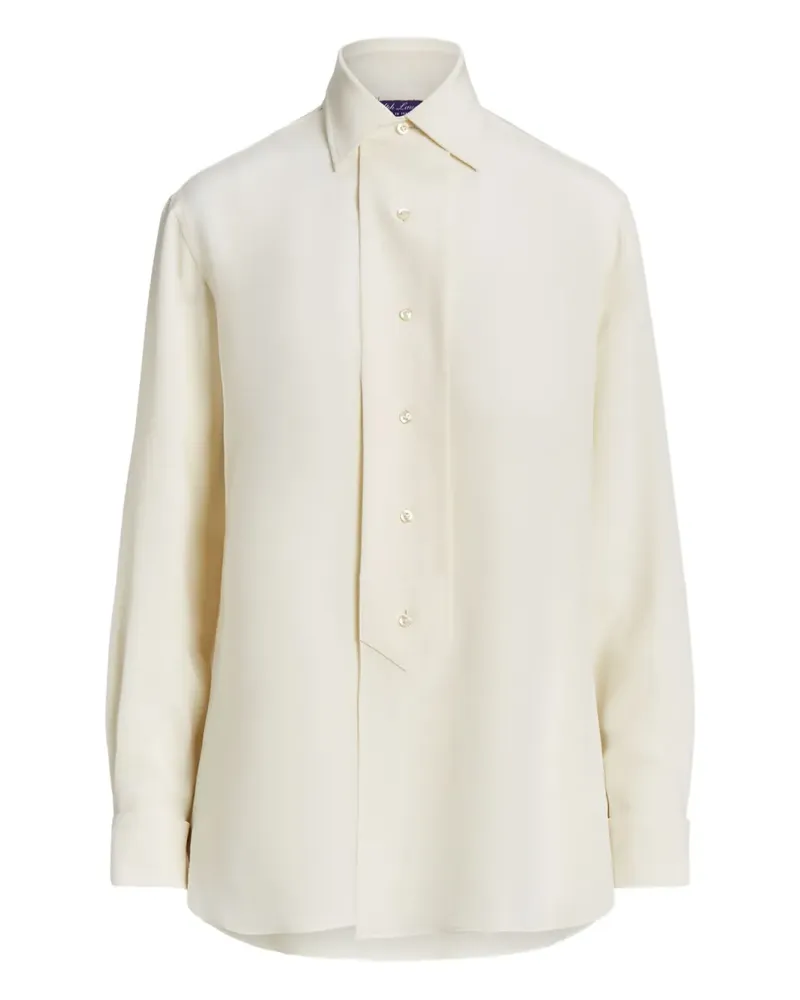 Ralph Lauren buttoned silk top - Nude Nude