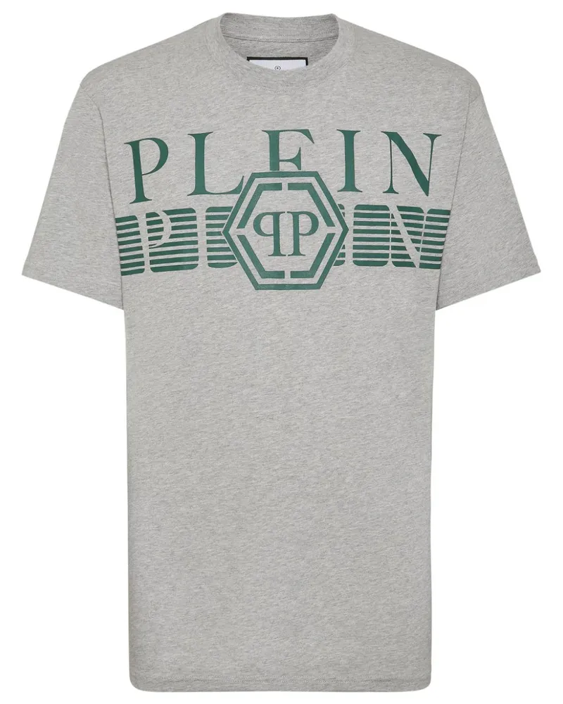 Philipp Plein T-Shirt mit Logo-Print - Grau Grau