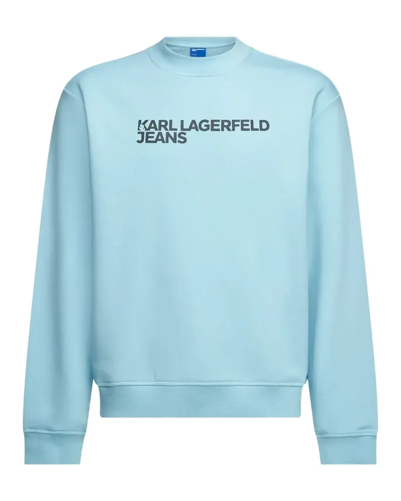 Karl Lagerfeld logo-print sweatshirt - Blau Blau