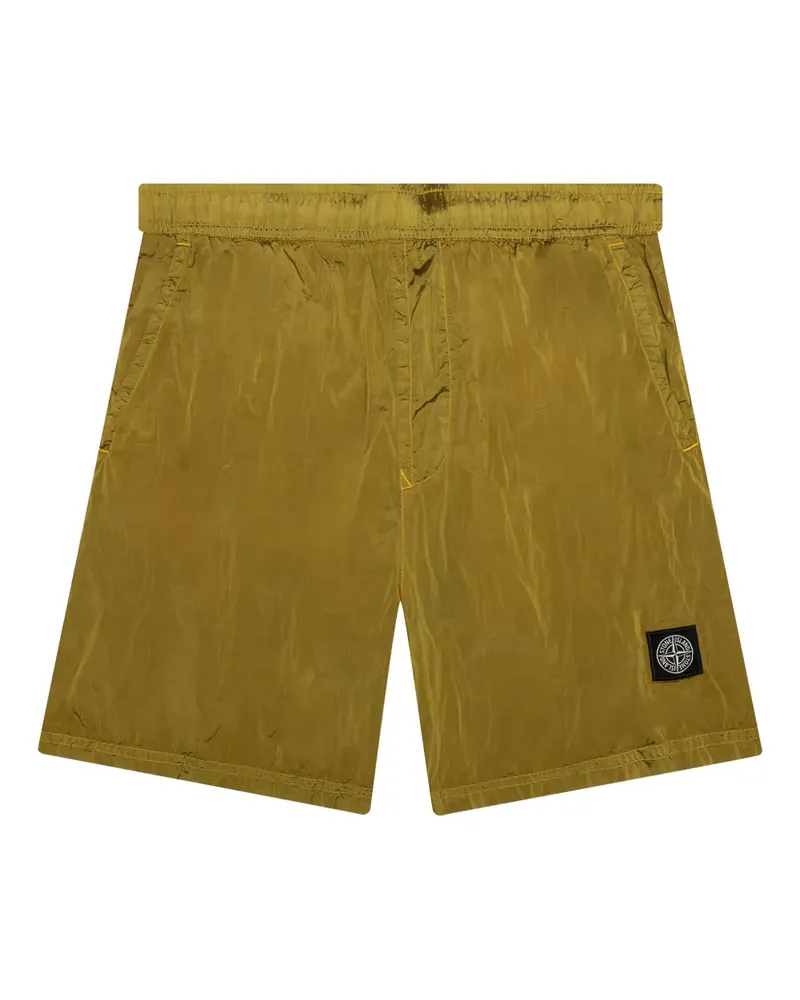 Stone Island Badeshorts mit Stretchbund - Gelb Gelb
