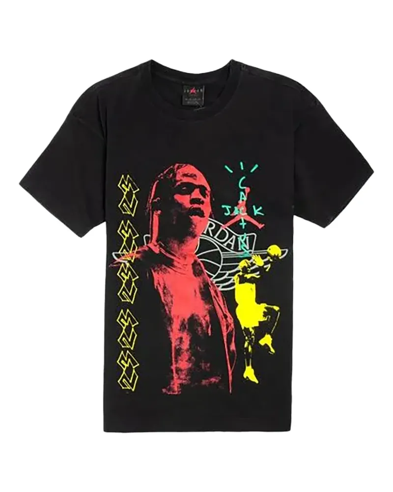 Jordan MJ 1 graphic-print T-shirt - Schwarz Schwarz