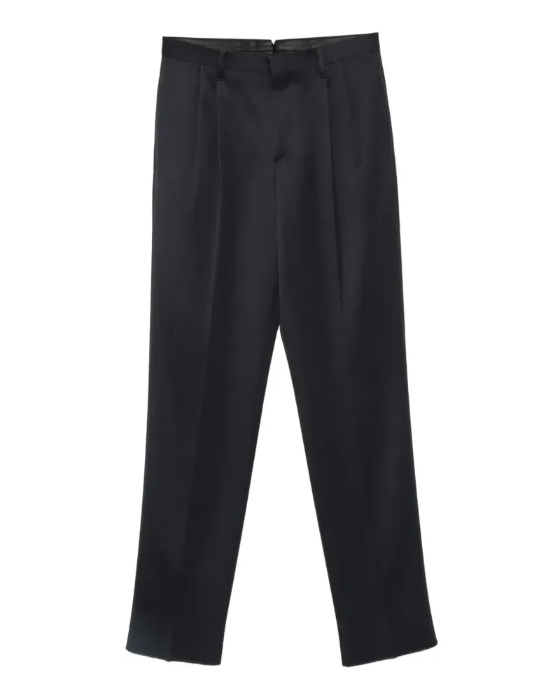 LARDINI Straight-Leg-Hose mit Falten - Blau Blau
