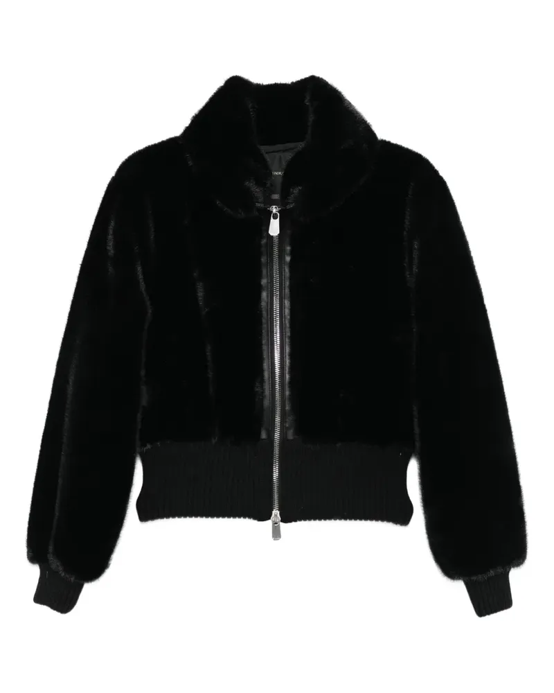 Pinko Gerippte Jacke - Schwarz Schwarz