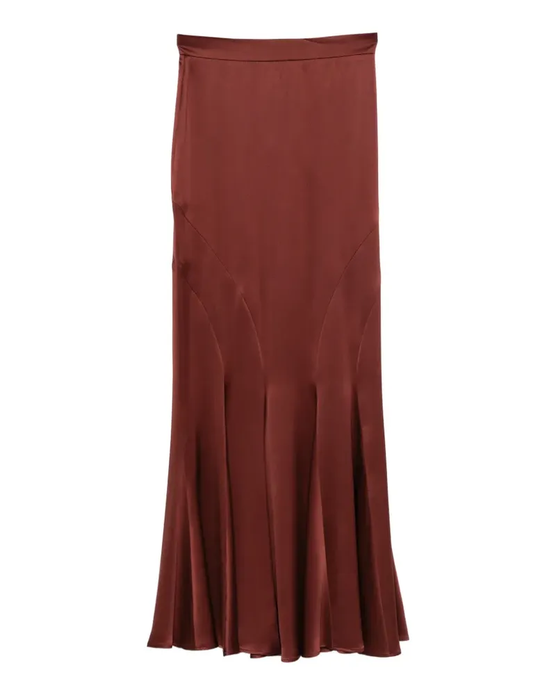 Max Mara Hemd mit Satin-Finish - Rot Rot