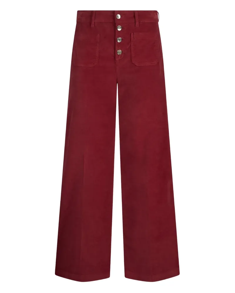 Liu Jo Ausgestellte Hose mit aufgesetzter Tasche - Rot Rot