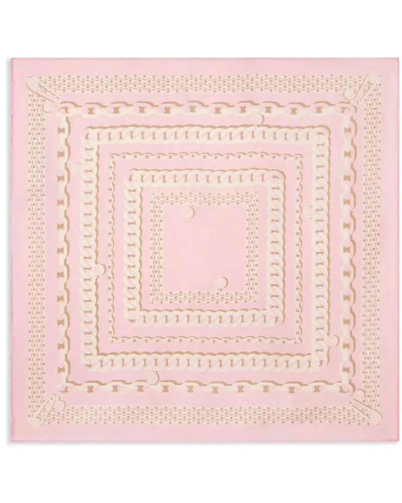 Versace Großer Treasure Schal aus Seide - Rosa Rosa