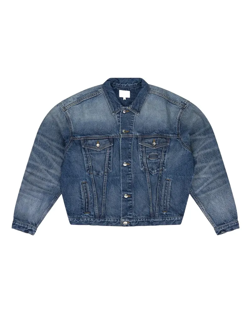 RHUDE Jeansjacke mit Knopfverschluss - Blau Blau