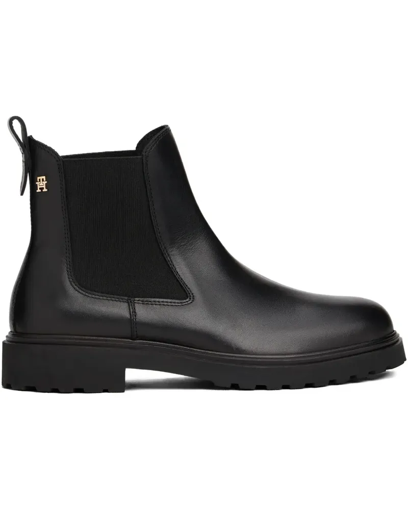 Tommy Hilfiger Chelsea-Boots mit Lasche - Schwarz Schwarz
