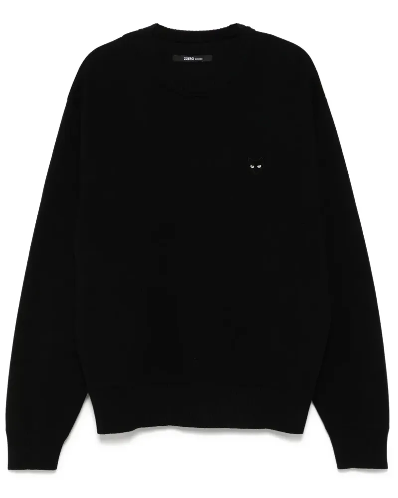 SONGZIO Pullover mit Emblem - Schwarz Schwarz