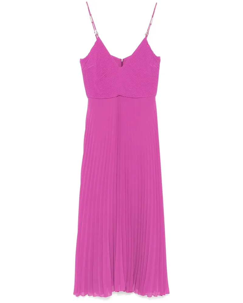 Patrizia Pepe Midikleid mit Logo-Anhänger - Violett Violett