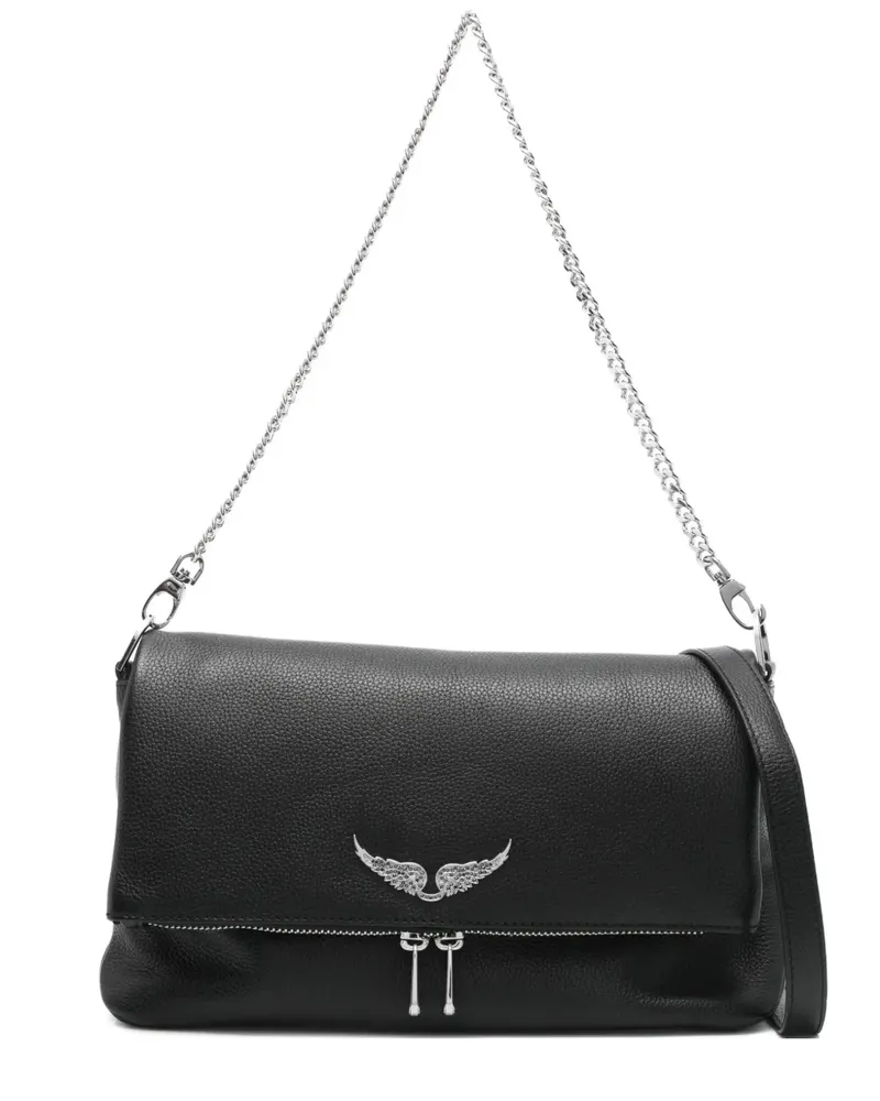 Zadig & Voltaire Rock Schultertasche mit Kristallen - Schwarz Schwarz
