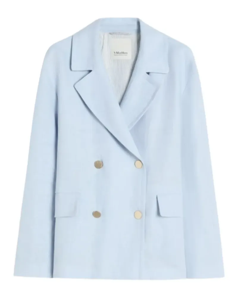 Max Mara Doppelreihiges Sakko - Blau Blau