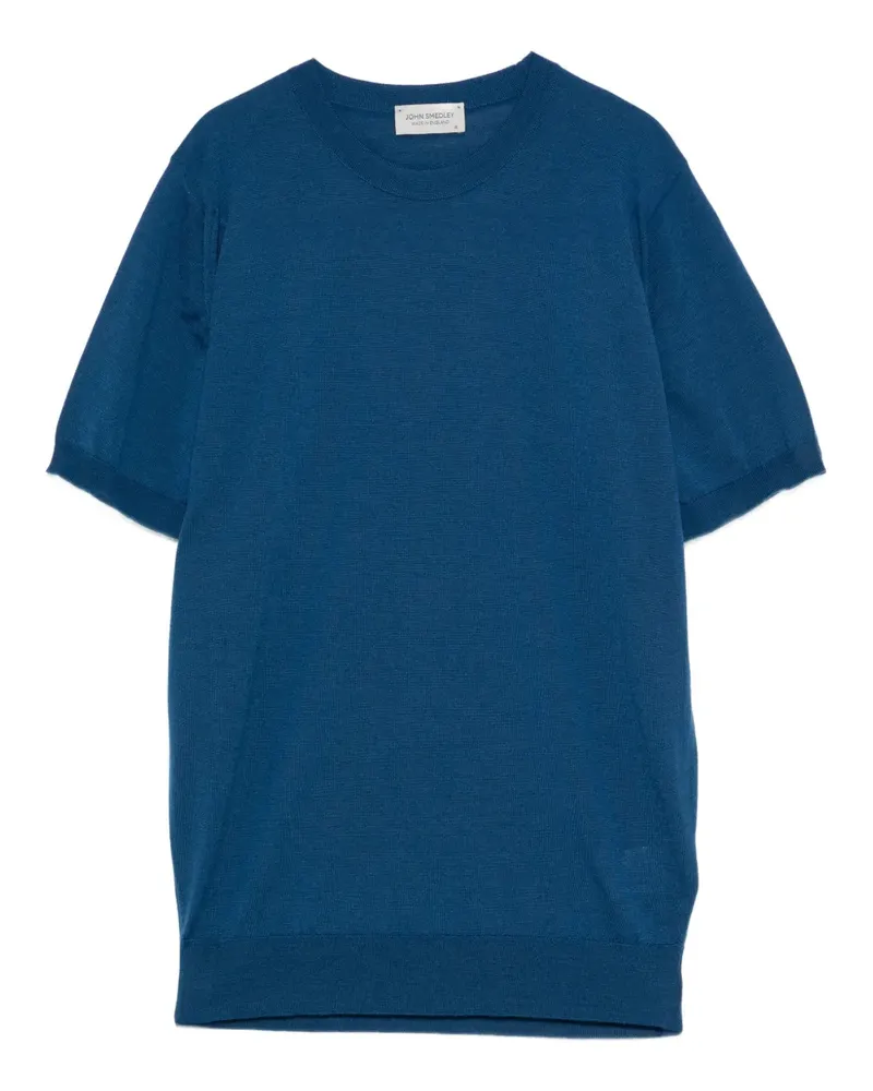 John Smedley Kurzärmeliger Pullover - Blau Blau