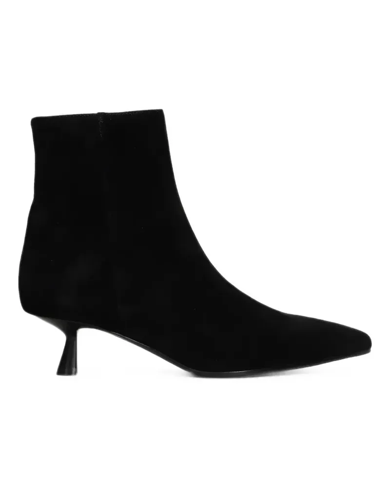 Bibi Lou Sakura Stiefel mit Kitten-Heel-Absatz 45mm - Schwarz Schwarz
