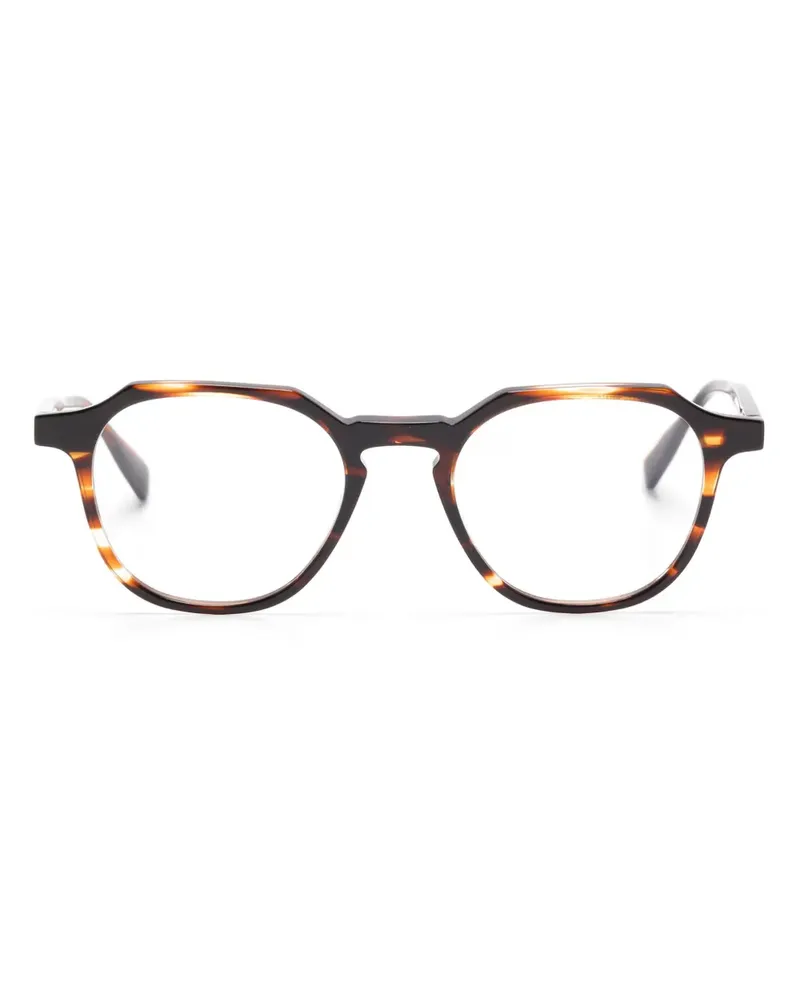 GIGI STUDIOS Brille mit rundem Gestell - Braun Braun
