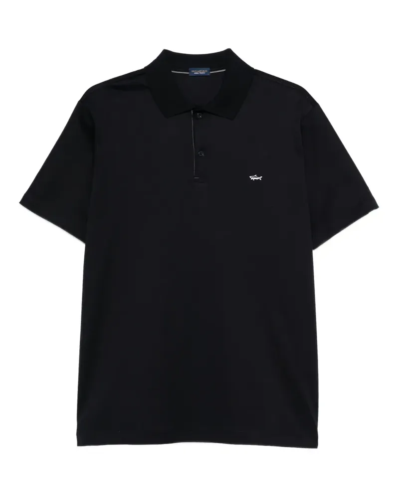 Paul & Shark Poloshirt mit Logo-Stickerei - Schwarz Schwarz