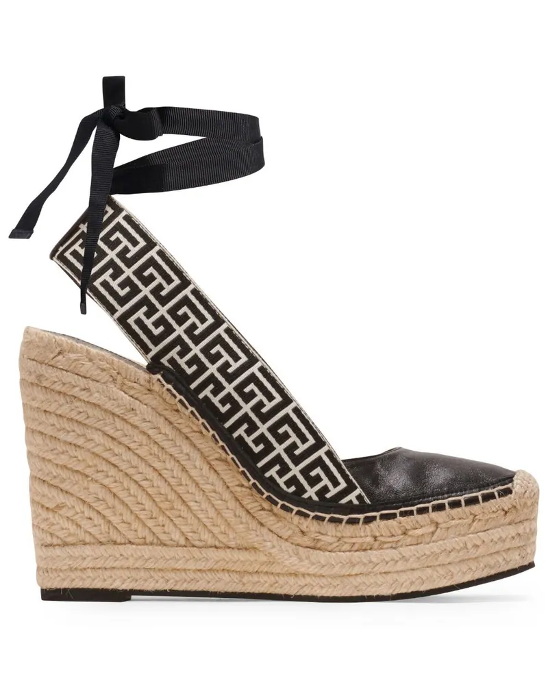 Balmain Alex Espadrilles 75mm - Schwarz Schwarz