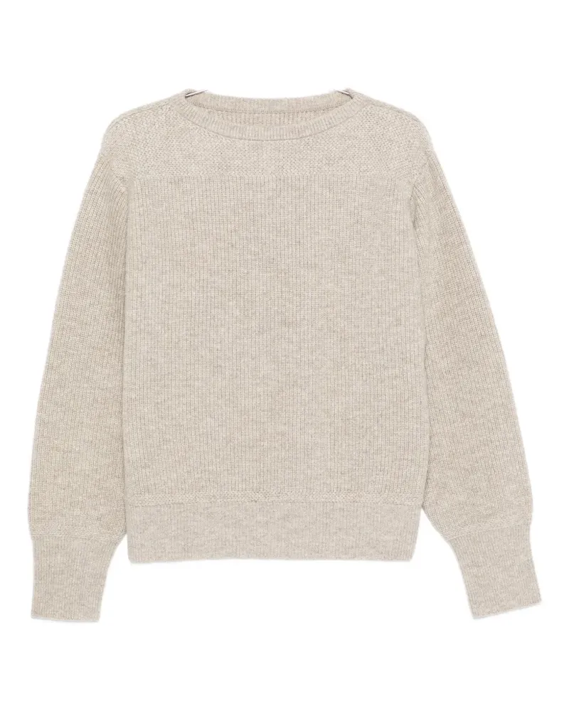 Taiga Takahashi textured crew-neck sweater - Nude Nude