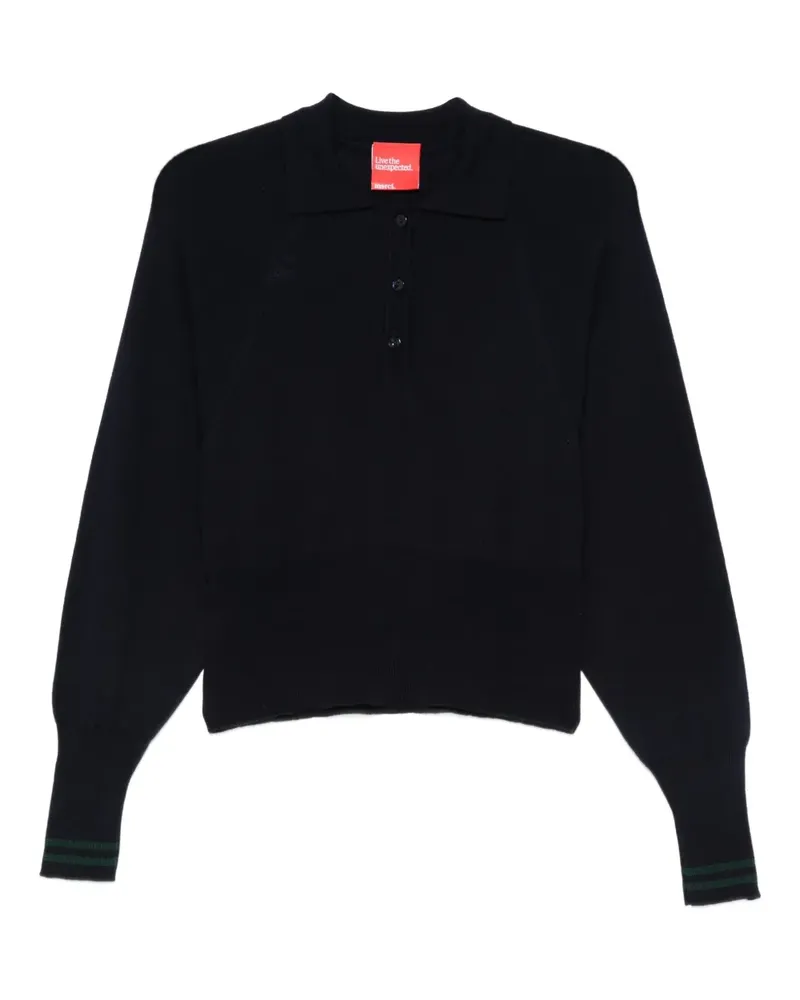 ..,merci Poloshirt mit Knopfleiste - Blau Blau
