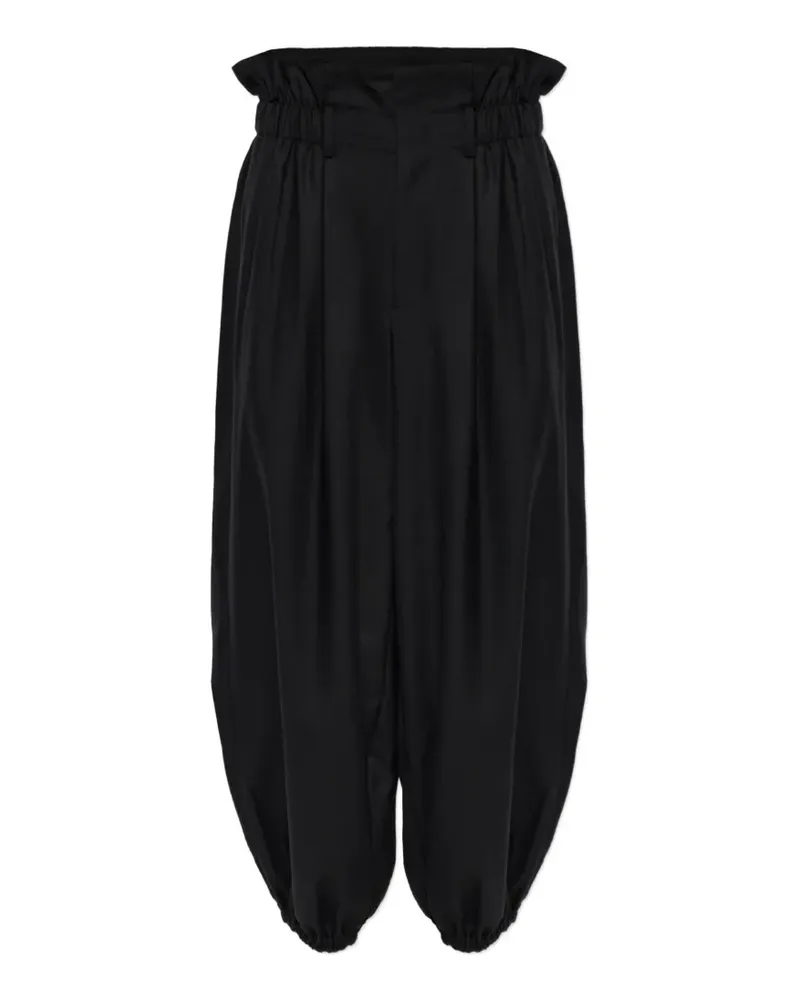 Noir Kei Ninomiya Hose mit elastischen Bündchen - Schwarz Schwarz