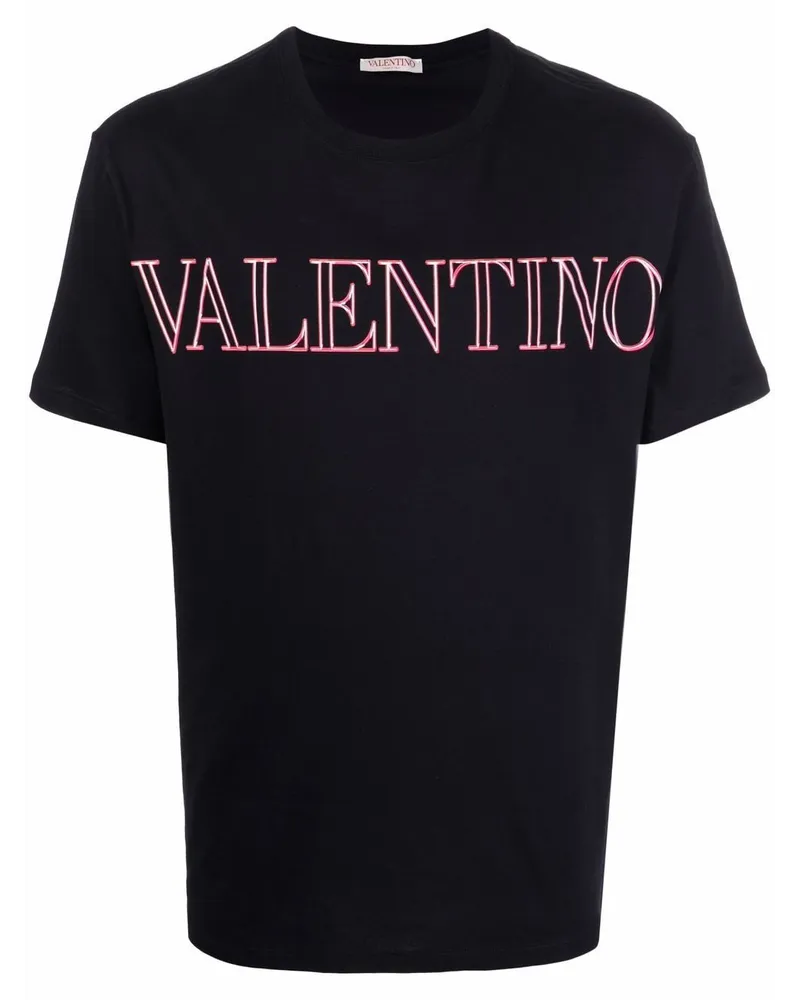 Valentino Garavani T-Shirt mit Logo-Print Schwarz