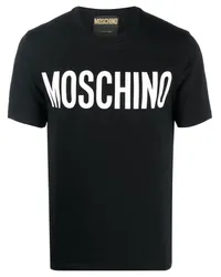 Moschino T-Shirt mit Logo-Print Schwarz