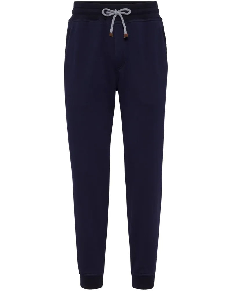 Brunello Cucinelli Jogginghose mit Tapered-Bein - Blau Blau
