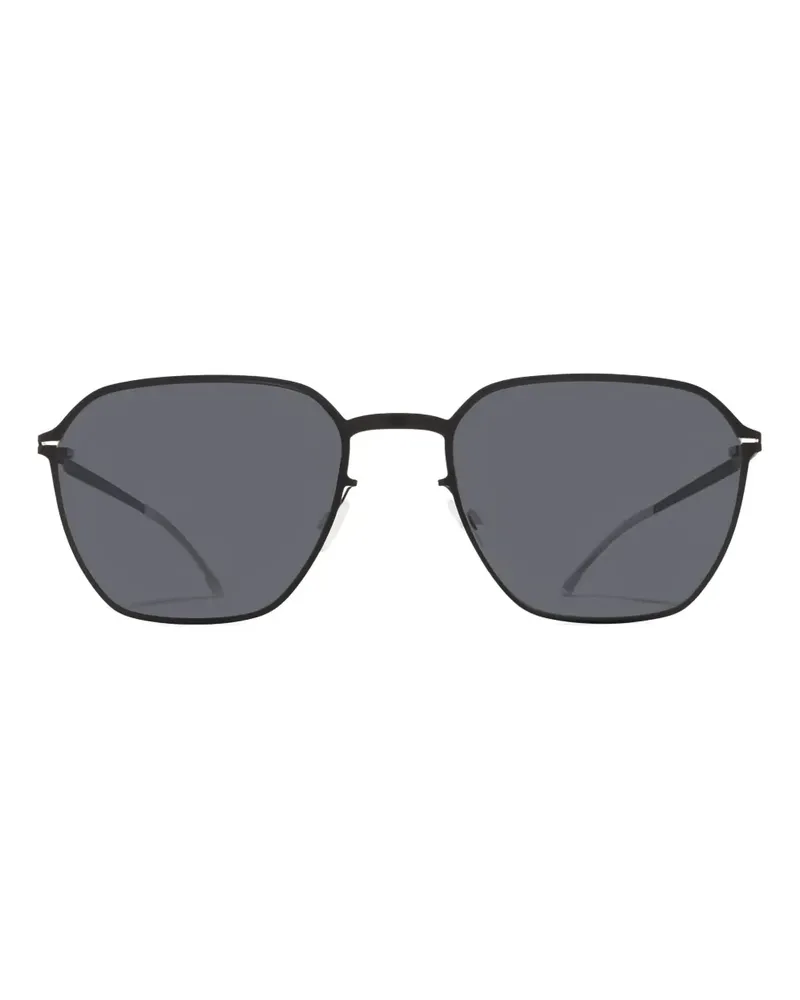 Mykita Sonnenbrille mit geometrischem Gestell - Schwarz Schwarz