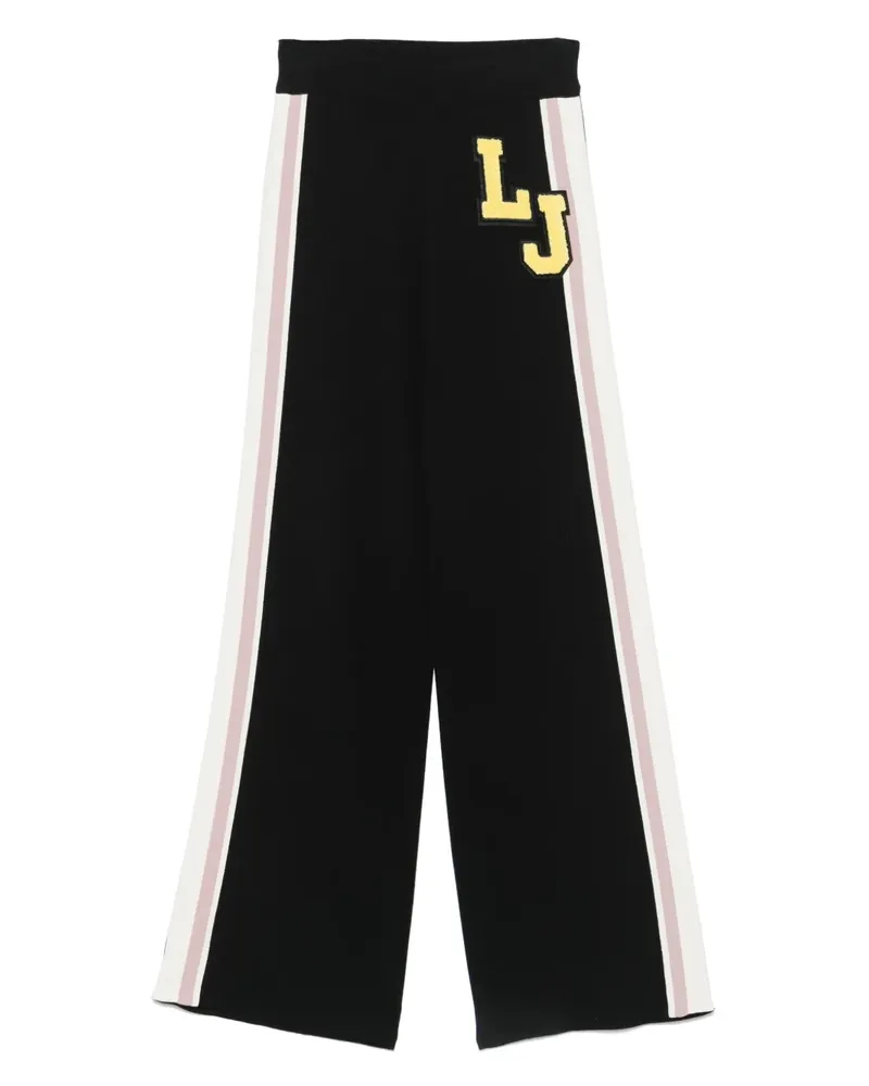 Liu Jo Hose mit Logo-Patch - Schwarz Schwarz