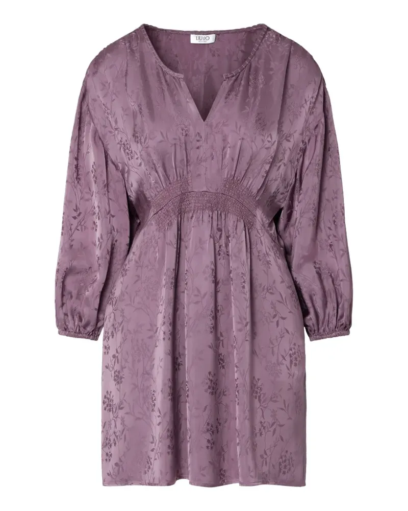 Liu Jo short dress in jacquard satin - Rosa Rosa