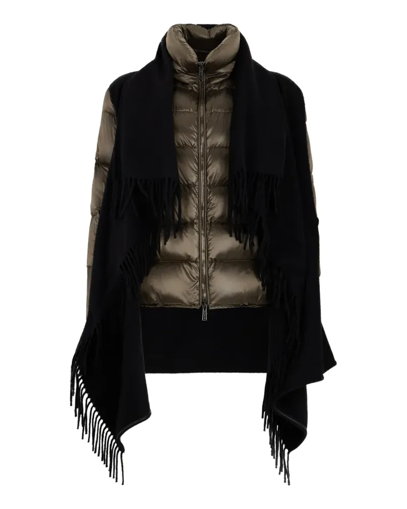 MOORER Dhanastw fringed-quilted jacket - Schwarz Schwarz