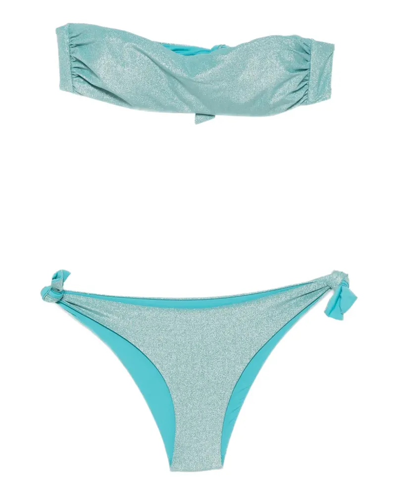 FISICO-Cristina Ferrari Schulterfreier Bikini - Blau Blau