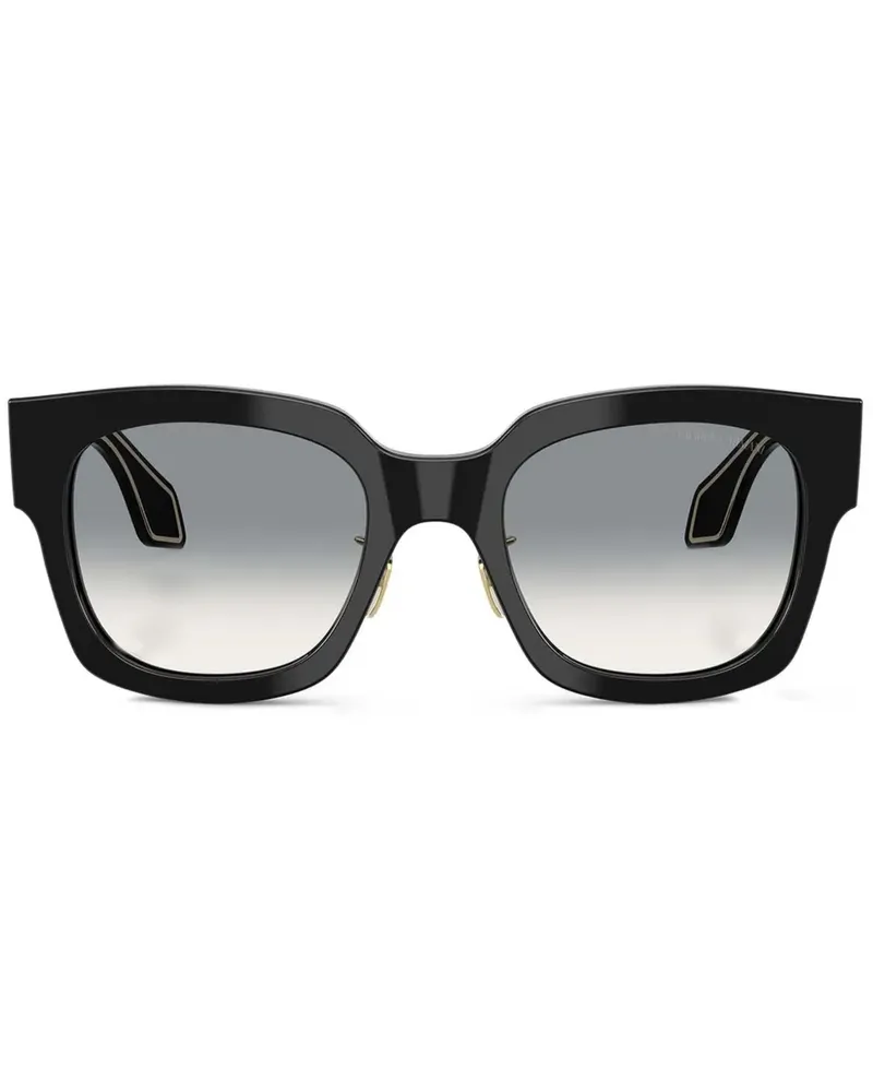 Giorgio Armani Sonnenbrille mit eckigem Gestell - Schwarz Schwarz