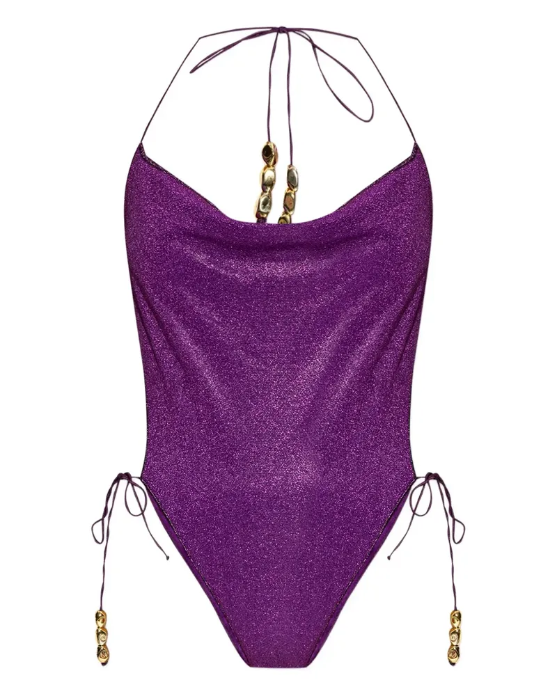 Oséree Badeanzug mit Glitter - Violett Violett