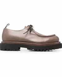 Officine Creative Italia Schnürstiefel mit Lack-Finish Nude