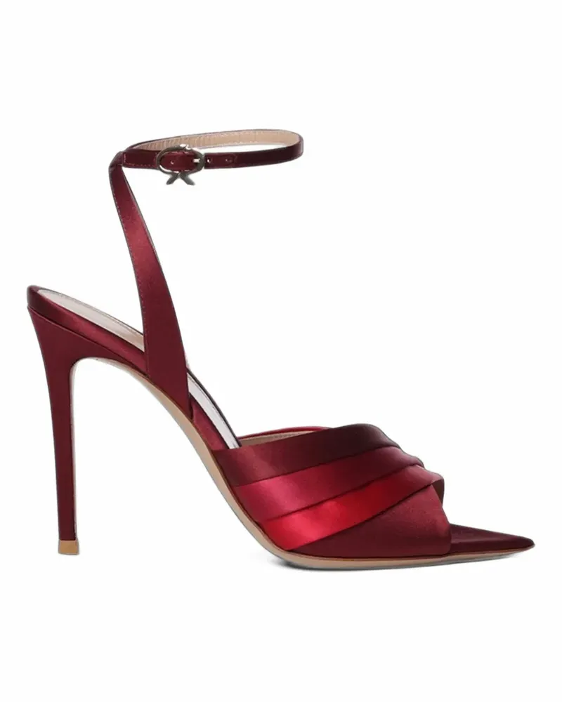 Gianvito Rossi Sandalen aus Satin - Rot Rot
