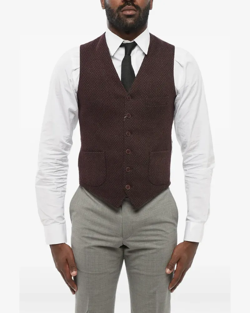 Corneliani V-neck waistcoat - Rot Rot