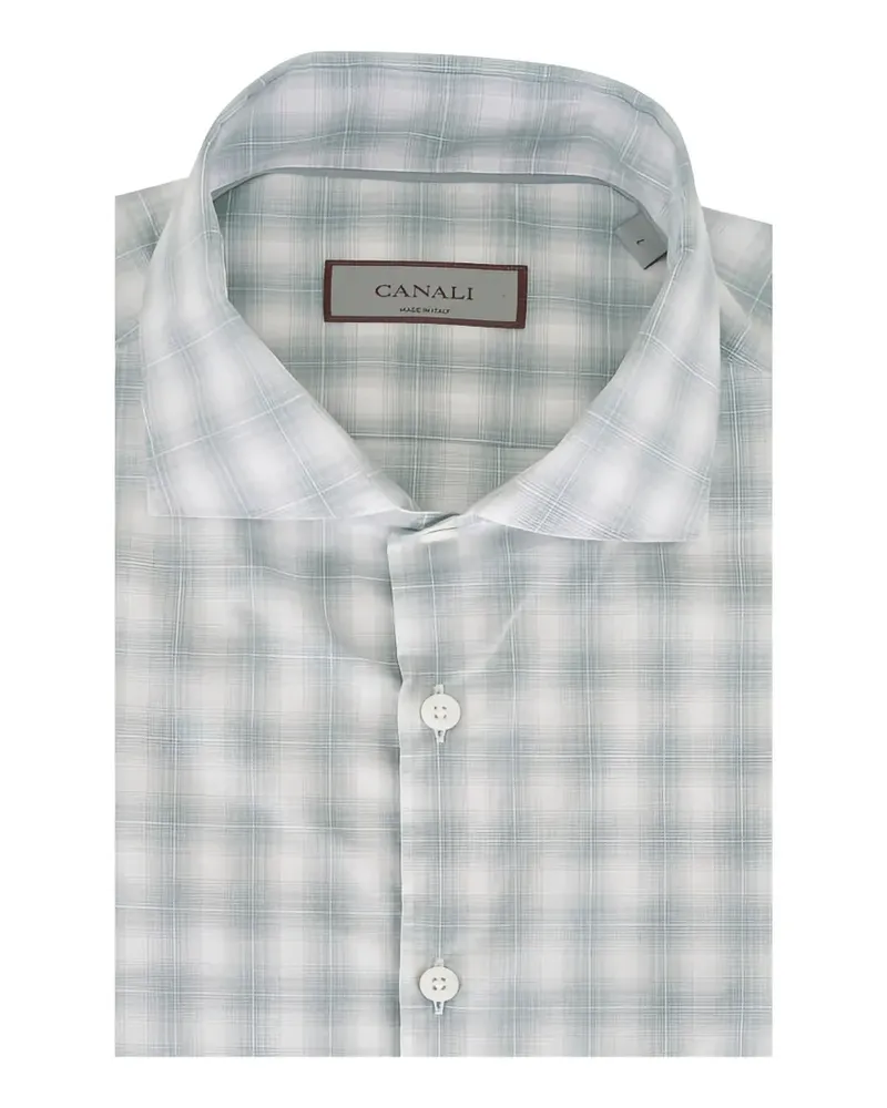 Canali plaid woven shirt - Grün Grün