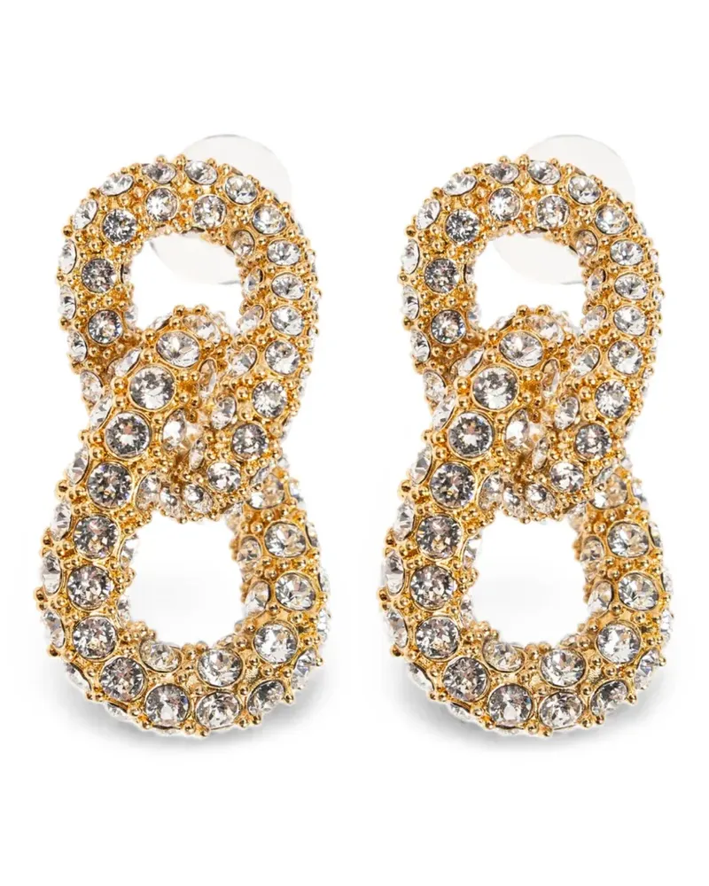 Isabel Marant Ohrringe mit Kristallen - Gold Gold