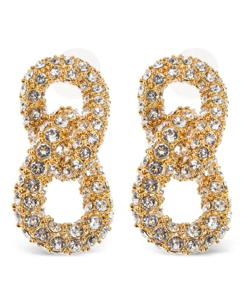 Isabel Marant Ohrringe mit Kristallen - Gold Gold