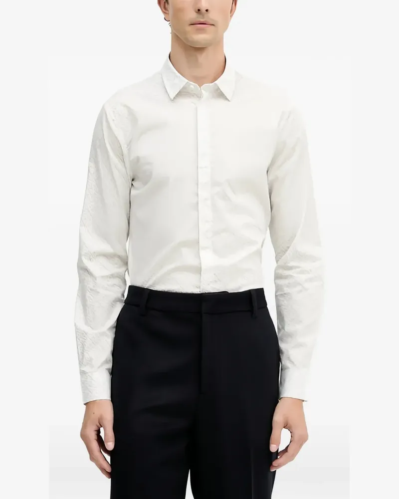 Armani Exchange patterned shirt - Weiß Weiß