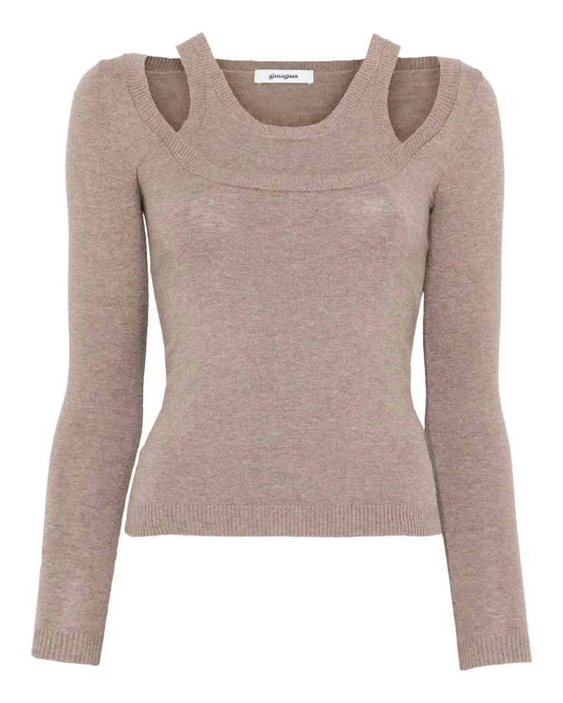GIMAGUAS Étoile double-layer sweater - Nude Nude