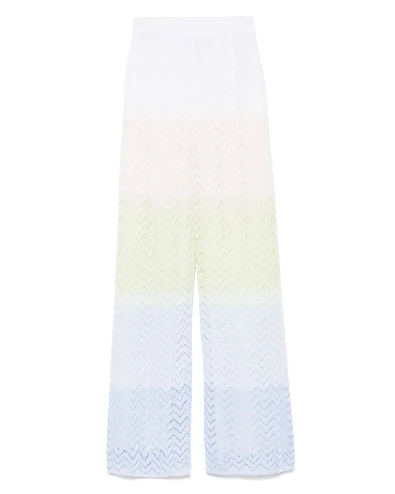 Missoni Hose mit Zickzackmuster - Weiß Weiß